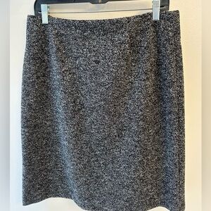 Gray black and white tweed Women's pencil Skirt Clio woman's size 14